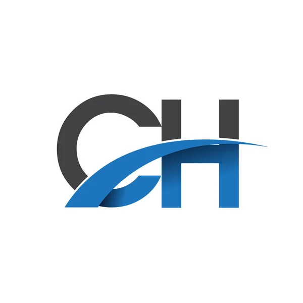 CH harf logo, iş ve şirket için ilk logo kimlik      