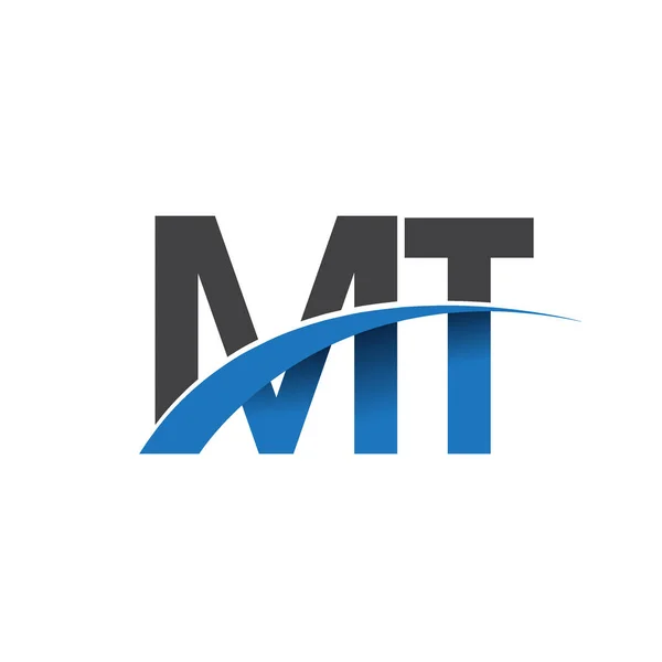 MT harf logo, iş ve şirket için ilk logo kimlik      