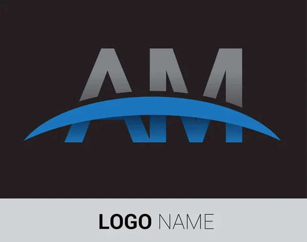 Letras Logotipo Identidad Inicial Del Logotipo Para Negocio Empresa — Vector de stock