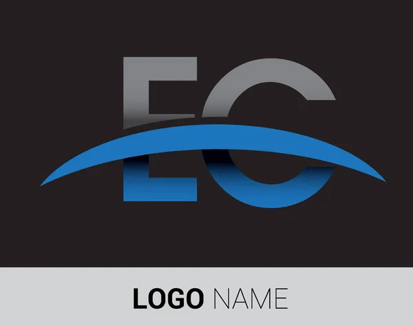 EC harf logo, iş ve şirket için ilk logo kimlik        