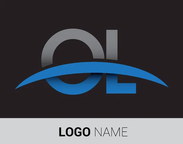 Logotipo Letras Identidad Inicial Del Logotipo Para Negocio Empresa — Vector de stock