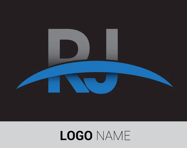 Logotipo Las Letras Identidad Inicial Del Logotipo Para Negocio Empresa — Vector de stock