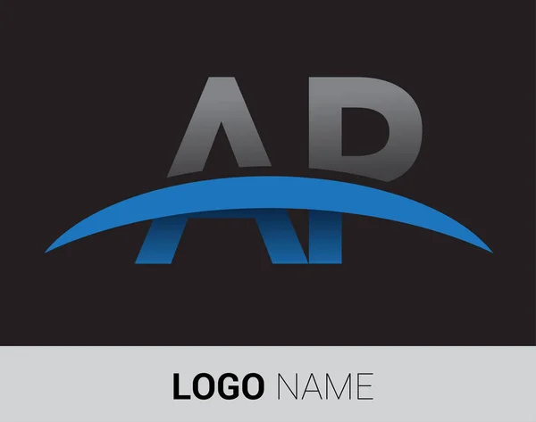 字母徽标 您的企业和公司的初始徽标标识 — 图库矢量图片