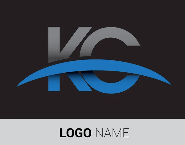文字ロゴ ビジネスや会社の初期ロゴのアイデンティティ — ストックベクタ