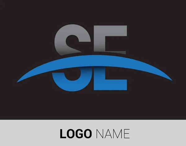 Insignia Las Letras Identidad Inicial Del Logotipo Para Negocio Empresa — Vector de stock