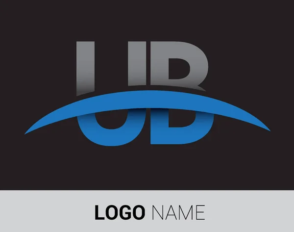 Logotipo Las Letras Identidad Inicial Del Logotipo Para Negocio Empresa — Vector de stock