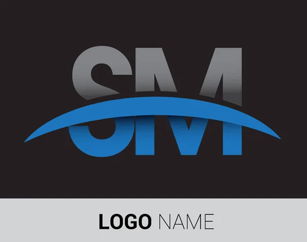 Logo Lettere Identità Iniziale Logo Vostro Commercio Azienda — Vettoriale Stock