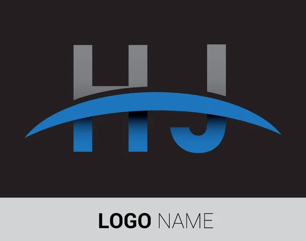 Logotipo Las Letras Identidad Inicial Del Logotipo Para Negocio Empresa — Archivo Imágenes Vectoriales
