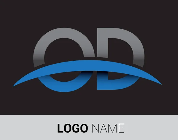 Letras Logotipo Identidad Inicial Del Logotipo Para Negocio Empresa — Vector de stock