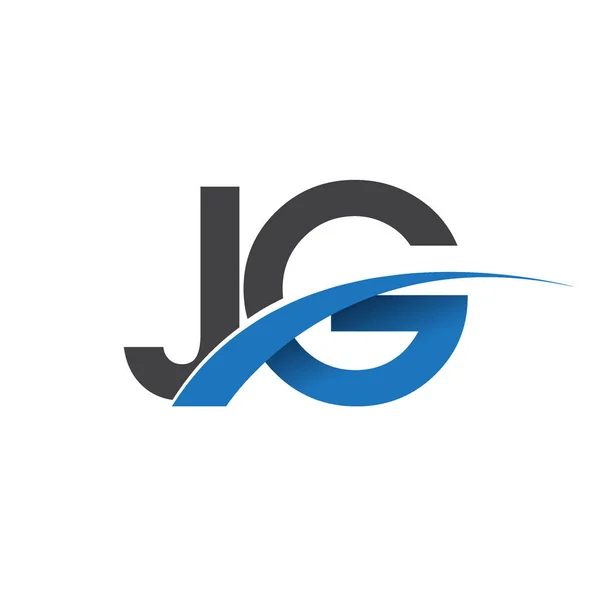 JG harf logo, iş ve şirket için ilk logo kimlik      
