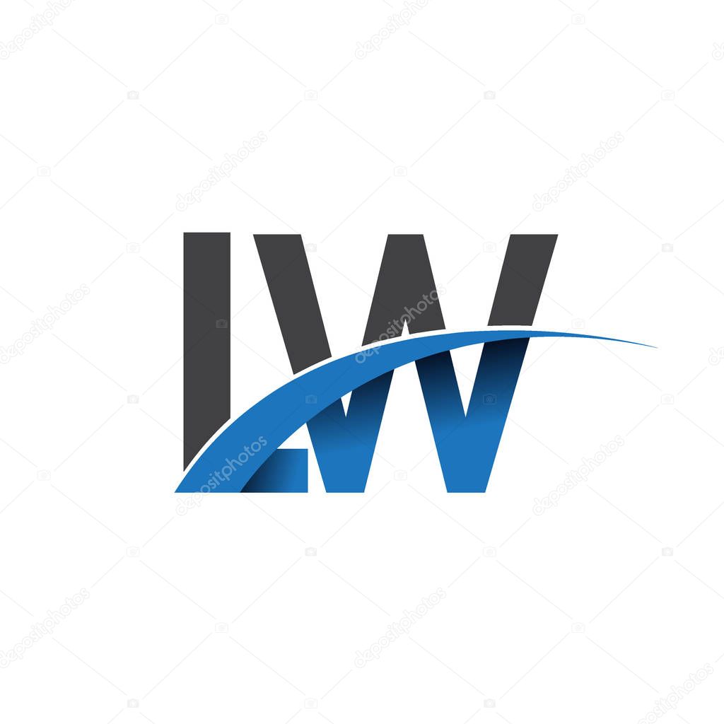 Lw  letters  logo, initial logo identity for your business and company