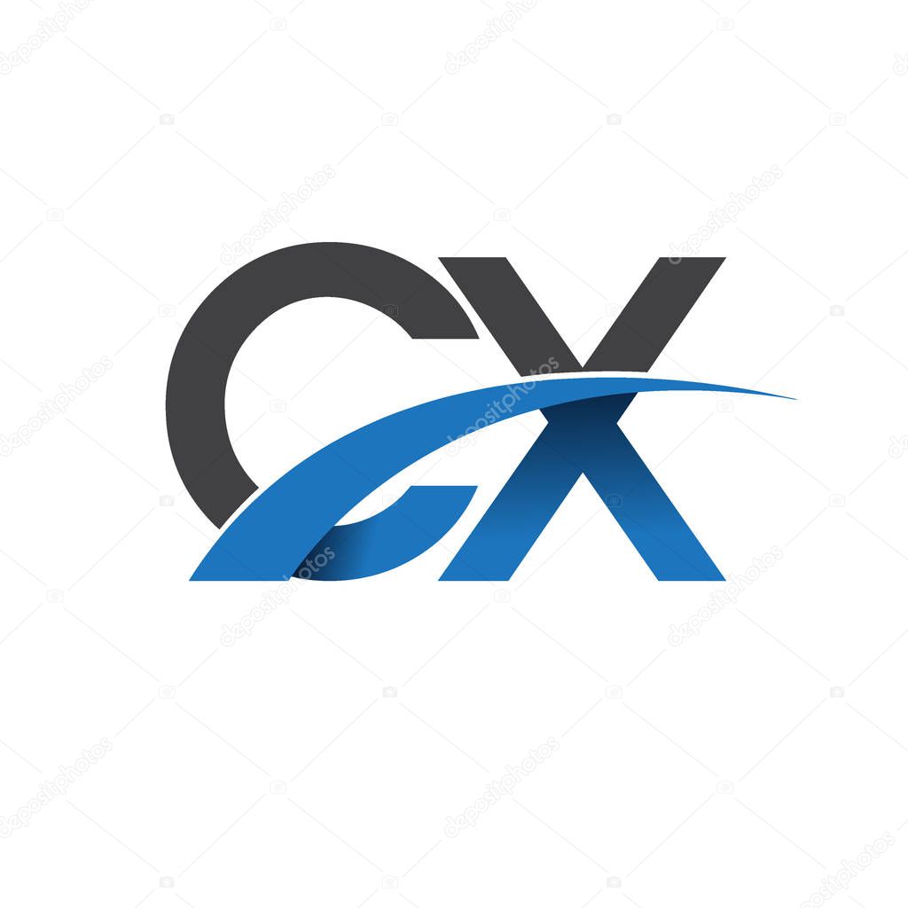 cx letters  logo, initial logo identity for your business and company      