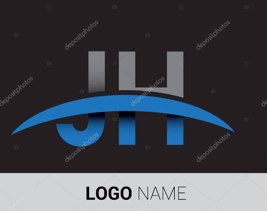 Jh letters  logo, initial logo identity for your business and company