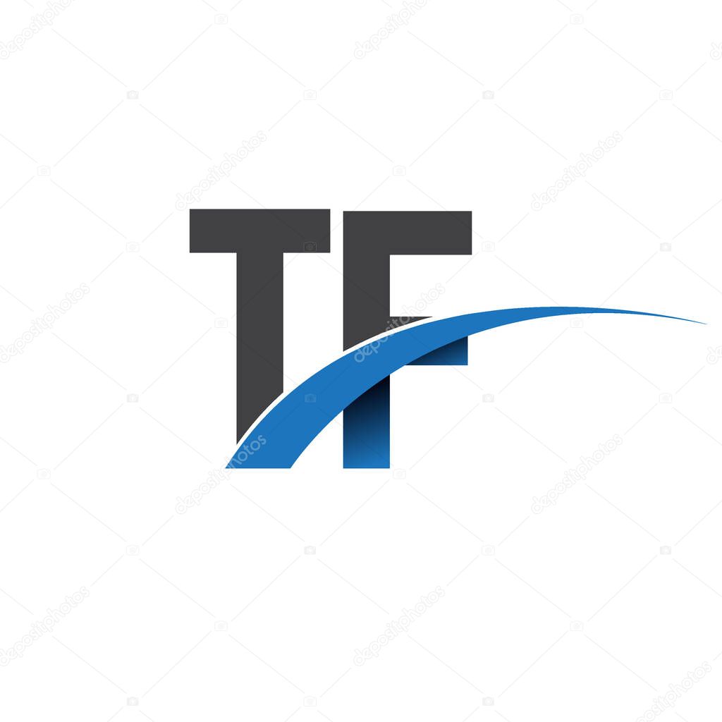 Tf  letters  logo, initial logo identity for your business and company
