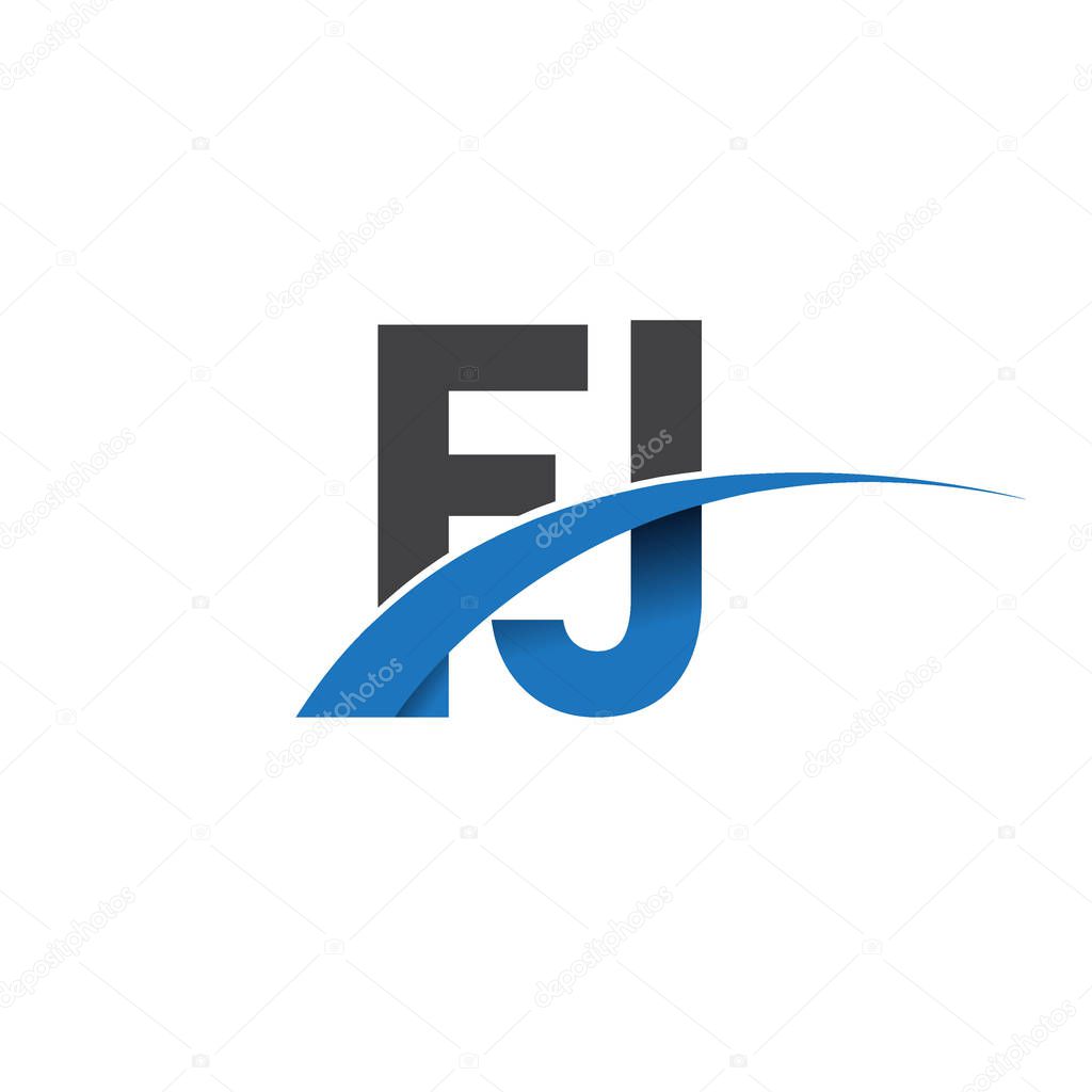 Fj  letters  logo, initial logo identity for your business and company