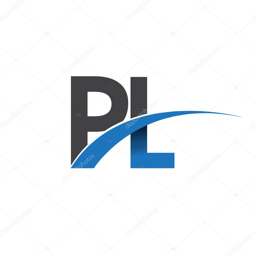 Pl letters  logo, initial logo identity for your business and company