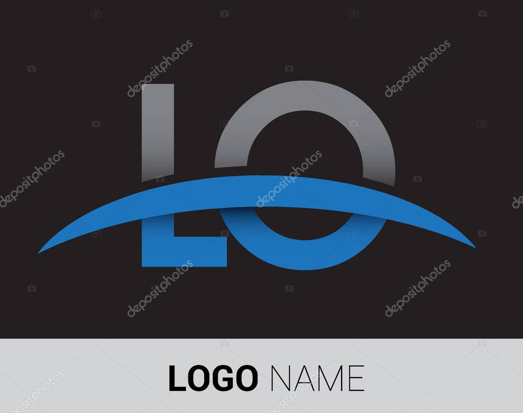 Lo letters  logo, initial logo identity for your business and company