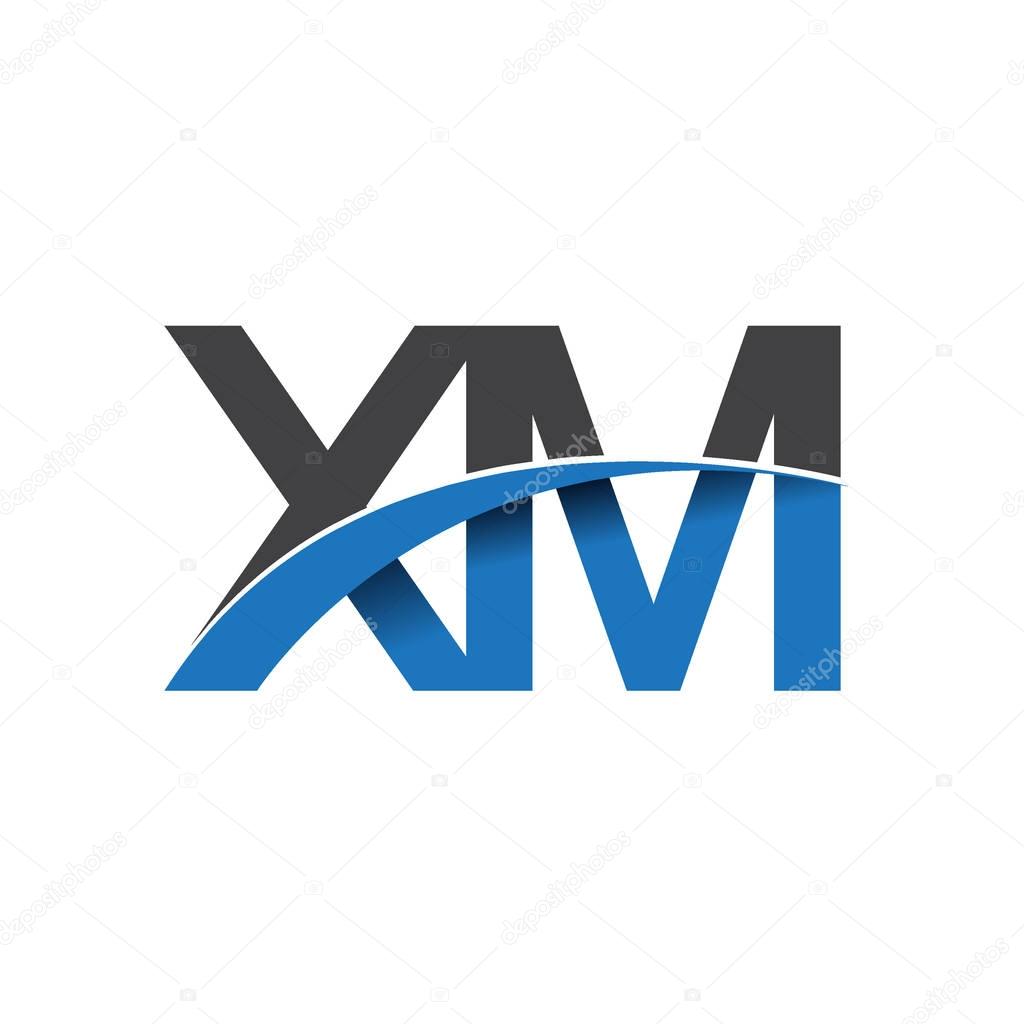 Xm  letters  logo, initial logo identity for your business and company