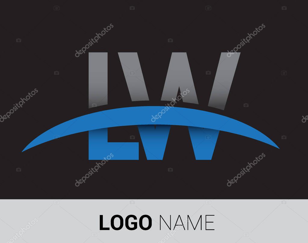 Lw letters  logo, initial logo identity for your business and company