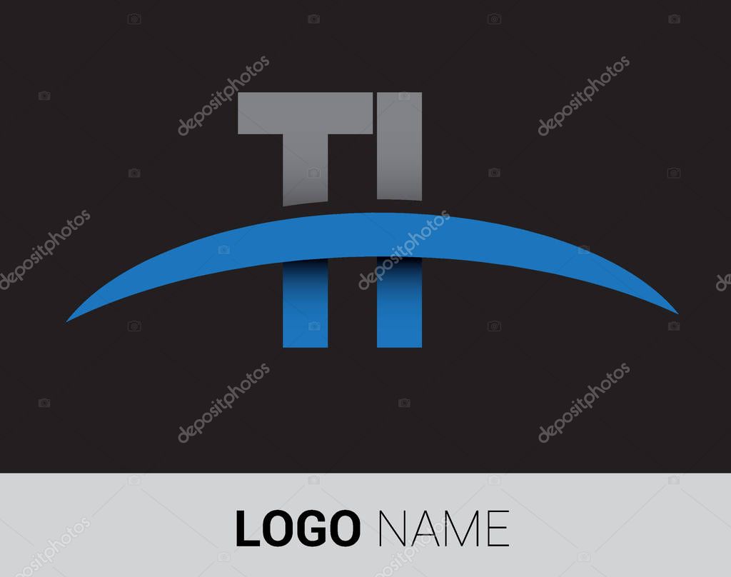 Ti  letters  logo, initial logo identity for your business and company