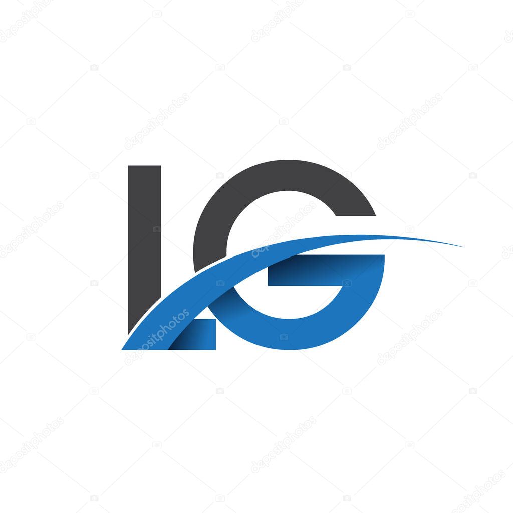 Lg letters  logo, initial logo identity for your business and company