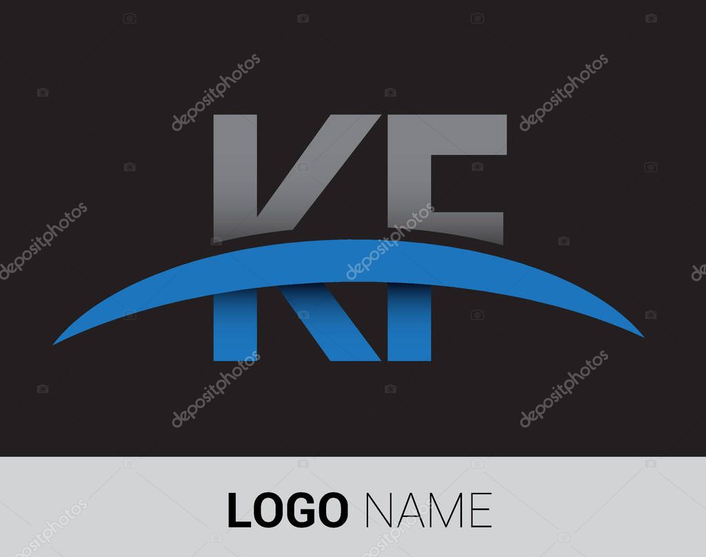 Kf letters  logo, initial logo identity for your business and company