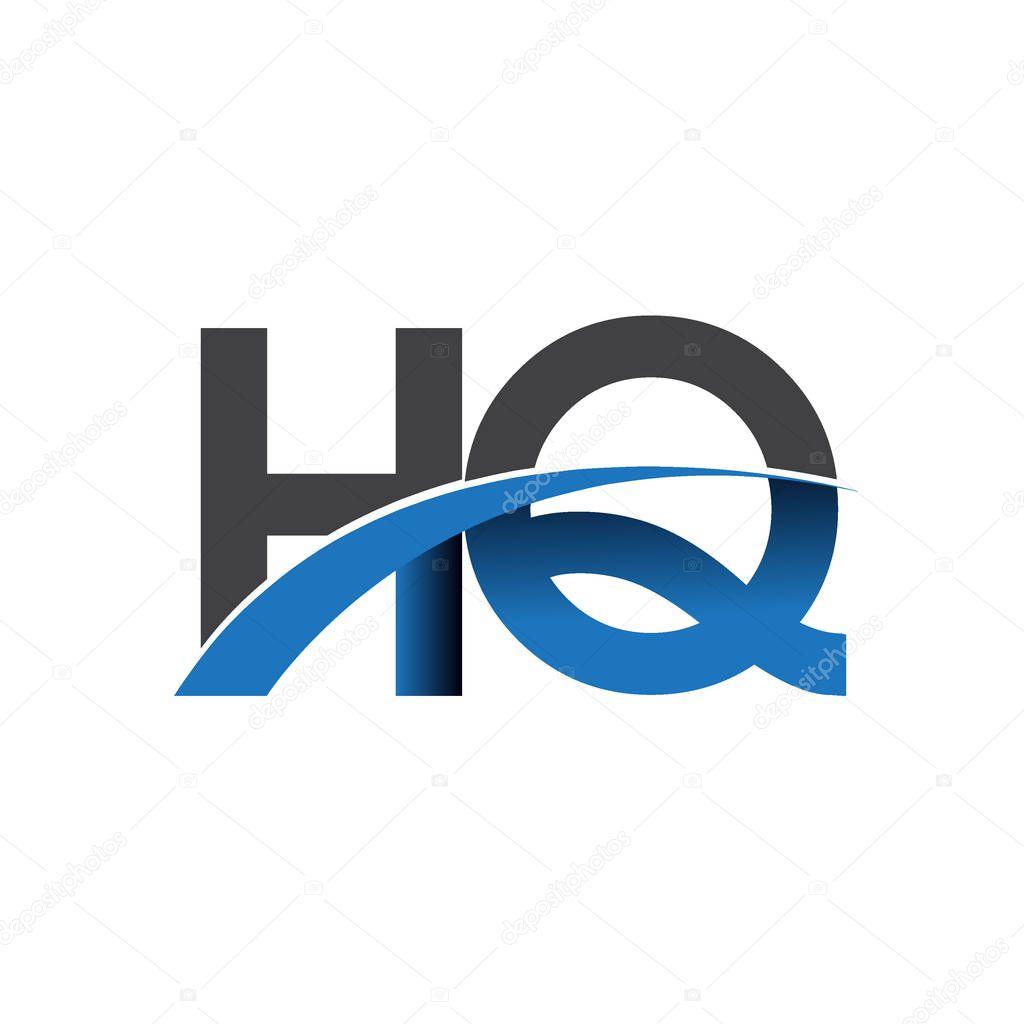  hq letters  logo, initial logo identity for your business and company      
