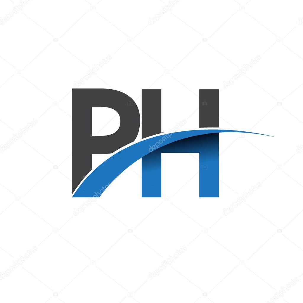 Ph  letters  logo, initial logo identity for your business and company