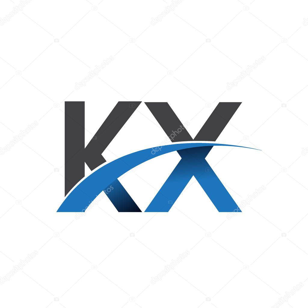 Kx  letters  logo, initial logo identity for your business and company