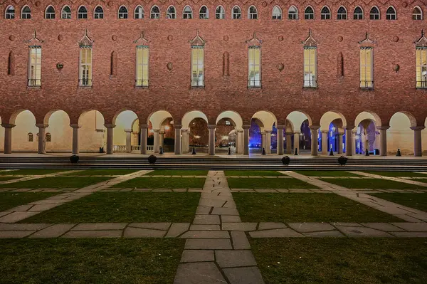 스톡홀름 Stockholm City Hall 스톡홀름에 위치해 여기는 스톡홀름 행정부이지만 아름다운 — 스톡 사진