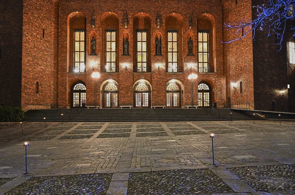 스톡홀름 Stockholm City Hall 스톡홀름에 위치해 여기는 스톡홀름 행정부이지만 아름다운 — 스톡 사진