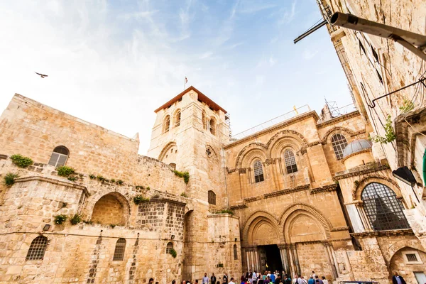 聖墳墓教会への入り口。エルサレム、イスラエル. — ストック写真