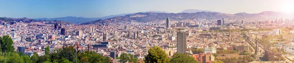 Barcelona ciudad vista panorámica, España —  Fotos de Stock