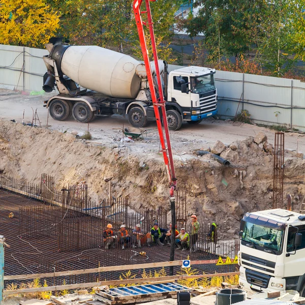 集合住宅の建設. — ストック写真