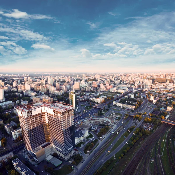Kilátás Kijev városára. Ukrajna. — Stock Fotó