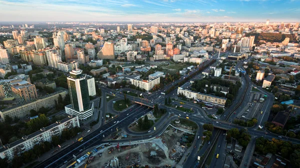 Aerial view of Kiev city. Ukraine. — Stock Photo, Image