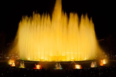 Ünlü çeşmeler İspanya Plaza. Barcelona