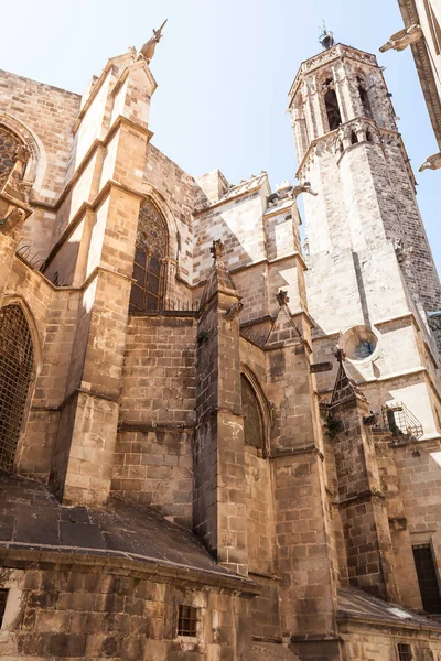 Katedrála svatého kříže a Basílica de Santa Eulalia. Zadní průčelí — Stock fotografie