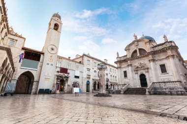 Stradun, popüler yayalara Dubrovnik, Hırvatistan