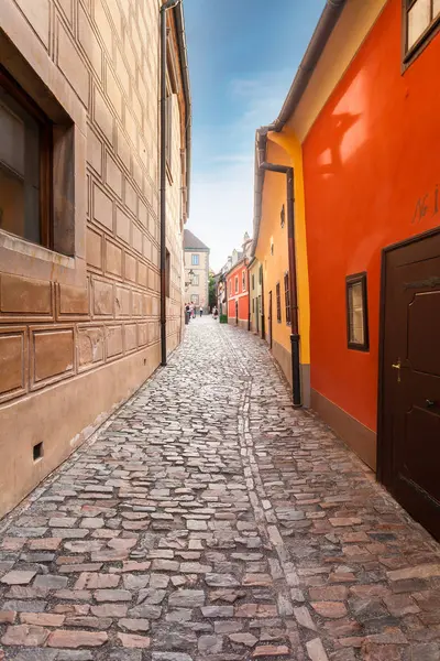 Calle dorada dentro del Antiguo Palacio Real en Praga, República Checa . — Foto de Stock