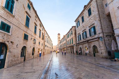 Stradun, popüler yayalara Dubrovnik, Hırvatistan
