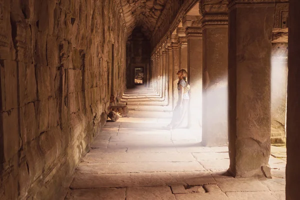 Antico Tempio di Ta Prohm, Angkor, Cambogia — Foto Stock