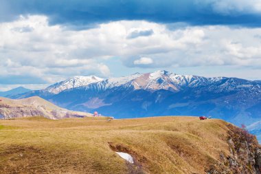 Panorama adlı Gürcistan Dağları Gudauri yakınında