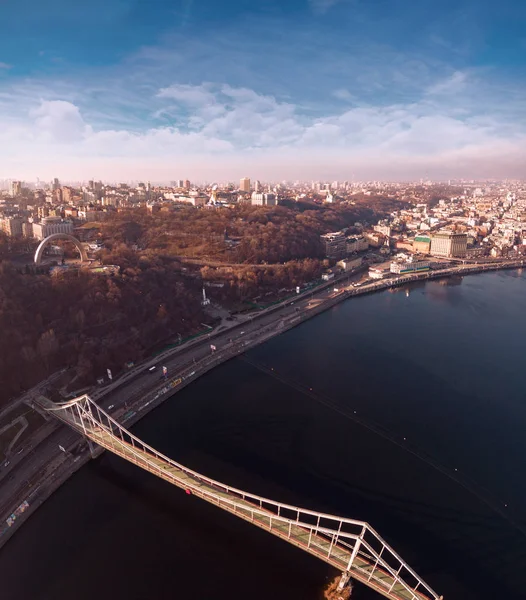 Вид с воздуха на Киев, Украина зимой . — стоковое фото