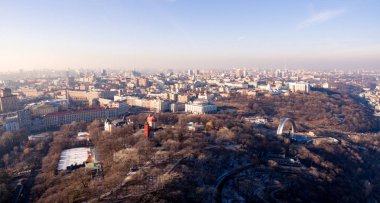 Kiev, Ukrayna Hava görünümünü kışın.