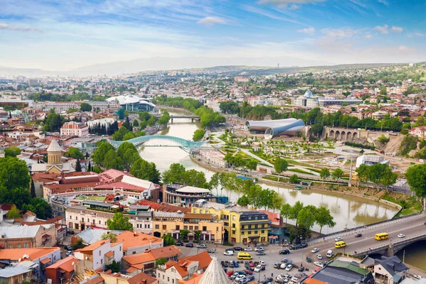 Veduta panoramica della città di Tbilisi, Georgia . — Foto Stock