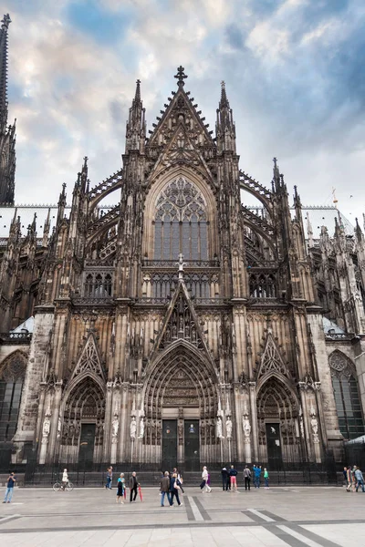 Catedral de Colônia no lado oeste, Alemanha — Fotografia de Stock