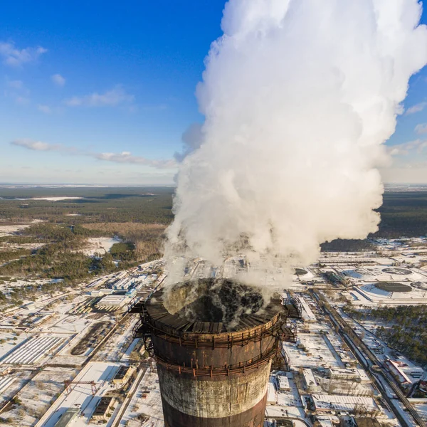 Heizkraftwerk im Winter — Stockfoto