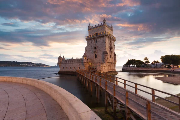 Belém-torony, a Tajo-folyóra. — Stock Fotó