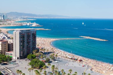 Barceloneta beach Barcelona, İspanya